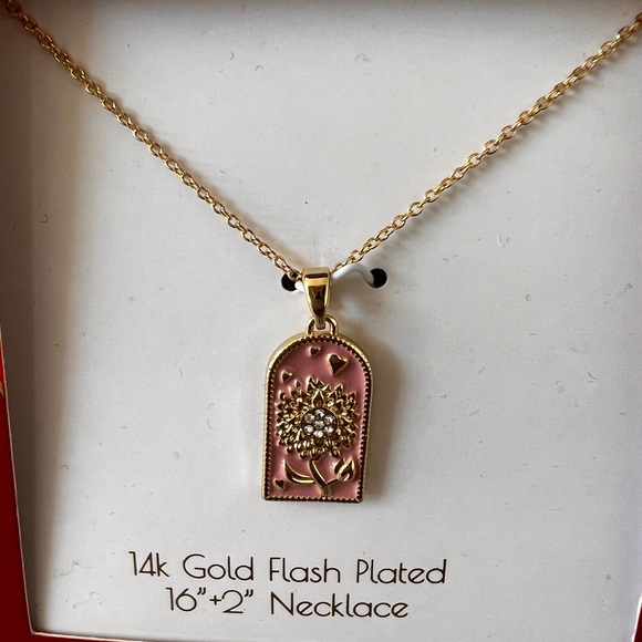 Mom's Pendent Gift Necklace 14k Plated Gold - Picture 3 of 3